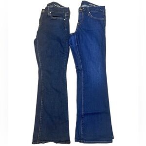 Lot of 2 GAP 1969 Women’s Jeans – Size 31R – Perfect Boot & Curvy
